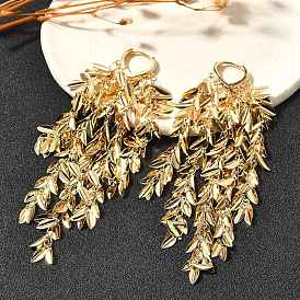 Латунные серьги обруча, золотые