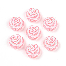 Прозрачные акриловые бусины, цветок