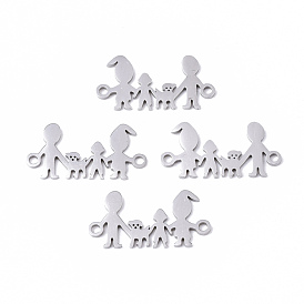 201 Stainless Steel Links Connectors, Laser Cut, Family