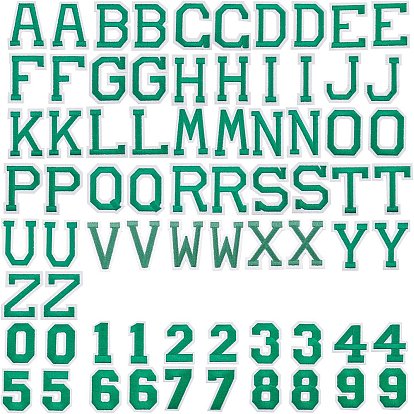 Компьютеризированная вышивка ткань железа на патчи, аксессуары для костюма, аппликация, буква ~ z & число 0~9