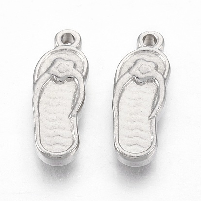 201 Настройки эмали нержавеющей стали кулон, вьетнамки