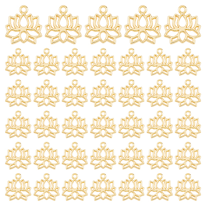 40 подвески из сплава шт., цветок лотоса прелести