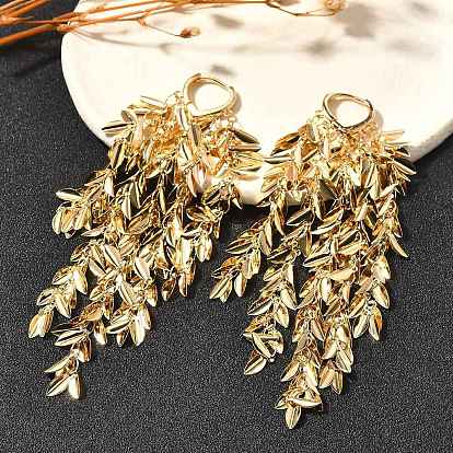 Латунные серьги обруча, золотые