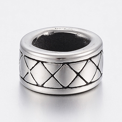 304 Stainless Steel Beads, Large Hole Beads, Donut