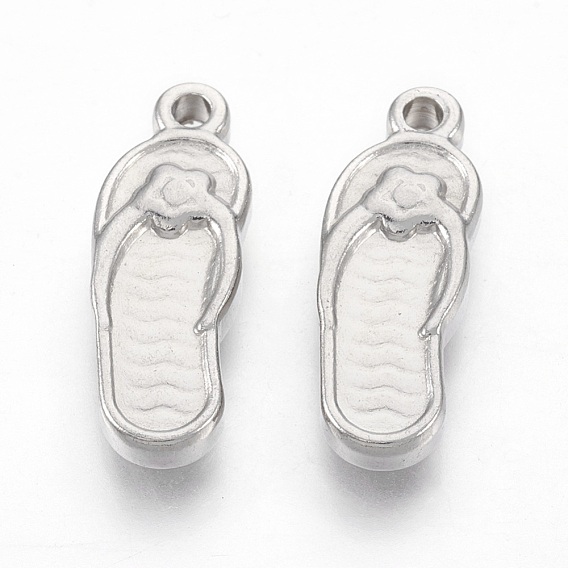 201 Настройки эмали нержавеющей стали кулон, вьетнамки