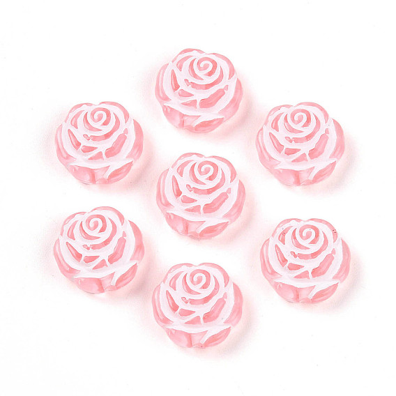 Прозрачные акриловые бусины, цветок