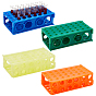 4Pcs 4 Colors Plastic Laboratory Test Tube Rack, Rectangle