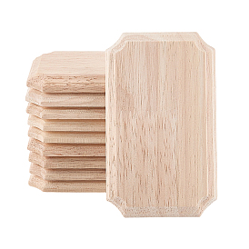 Tablero de madera sin tratar, suministros artesanales, Rectángulo