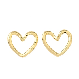 Латунные соединительные колечки, без кадмия и без свинца, сердце