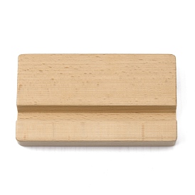 Supports de téléphone portable en bois de hêtre, rectangle