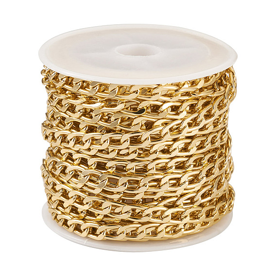 Оксидированные алюминиевые бордюрные цепи, несварные, с катушкой, овальные