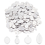 400Pcs 4 Styles 304 Stainless Steel Stamping Blank Tag Charms