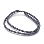 Non-magnetic Synthetic Hematite Beads Strands, Frosted, Heishi Beads, Flat Round/Disc, Original Color