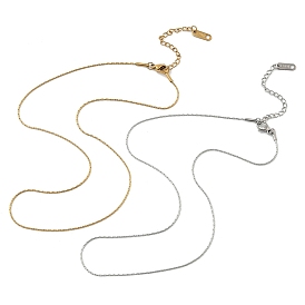 1мм 304 ожерелья из нержавеющей стали с цепочкой Boston Link для женщин и мужчин