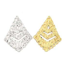 Ion Plating(IP) 304 Stainless Steel Big Pendants, Kite Shape Charm