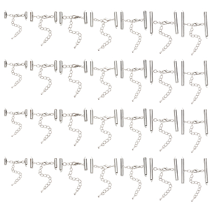 Удлинитель железной цепи, концевые цепочки с скользящими застежками и застежками-лобстерами