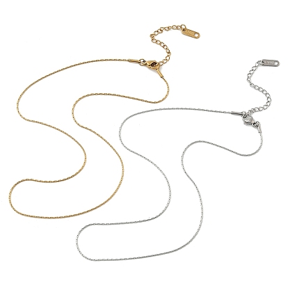 1мм 304 ожерелья из нержавеющей стали с цепочкой Boston Link для женщин и мужчин