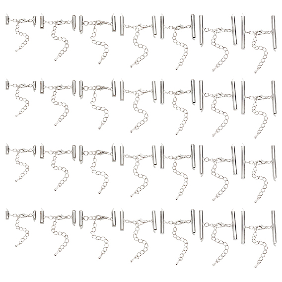 Удлинитель железной цепи, концевые цепочки с скользящими застежками и застежками-лобстерами