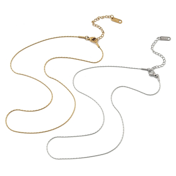 1мм 304 ожерелья из нержавеющей стали с цепочкой Boston Link для женщин и мужчин