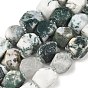 Naturelles arbres agate perles brins, nuggets, facette, avec des perles de rocaille