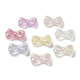 Transparent Crackle Acrylic Beads, Bowknot