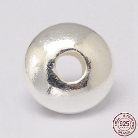 925 Sterling Silver Spacer Beads, Saucer Beads