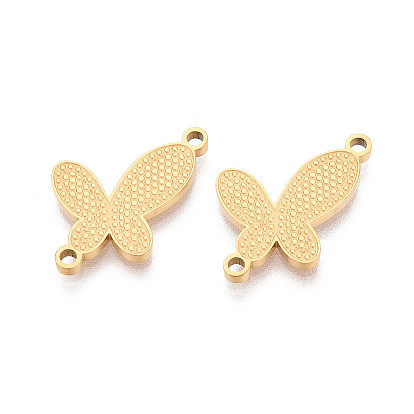 304 Текстурированные звенья цепи в форме бабочки из нержавеющей стали, ионное покрытие (ip)