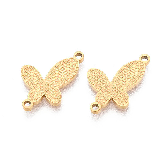 304 Текстурированные звенья цепи в форме бабочки из нержавеющей стали, ионное покрытие (ip)