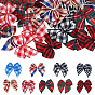 90Pcs 9 Styles Polyester Bowknot with Scottish Plaid, DIY Sewing Ornament