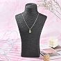 Stereoscopic Necklace Bust Displays, PU Mannequin Jewelry Displays, Covered by Rattan