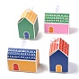 Gift Sweets Paper Folding Boxes, with White Ribbon, Decorative Gift Box, House Shape