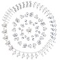 72Pcs 12 Styles Tibetan Style Alloy Pendants, Animal
