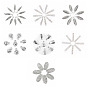 Bohemia Style Alloy Pendants, Bell/Flat Round/Leaf/Feather/Triangle Charm