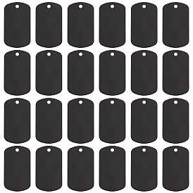 100шт. алюминиевые подвески, пустые теги, прямоугольные