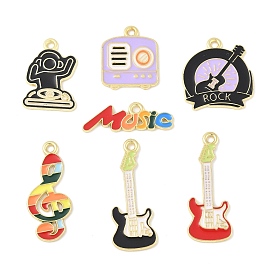 Музыкальные инструменты сплав эмаль подвески, золотые