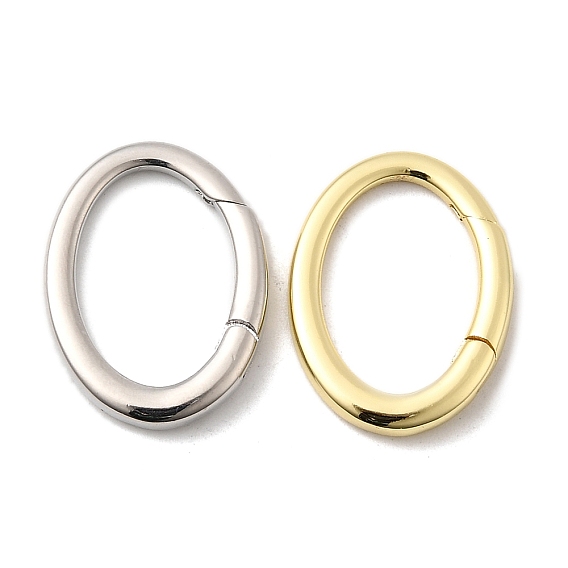 Латунные пружинные кольца, овальные, долговечный, без свинца и без кадмия, стойки покрытие