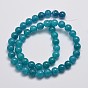 Natural & Dyed Malaysia Jade Bead Strands, Round