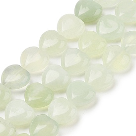 Natural New Jade Beads Strands, Heart