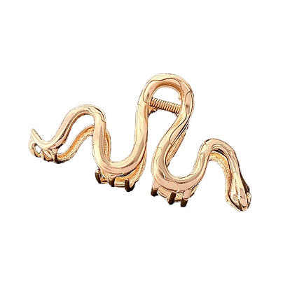Snake Shape Alloy Large Claw Hair Clips, for Woman Thick Hair