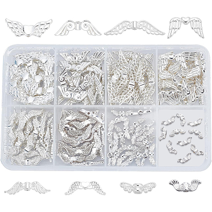 Сплавочные овальные бусины тибетского стиля , крыло