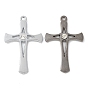 Подвески из сплава и страза, крестик