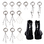 12 шт 6 стиль сплав обувь подвески, с литыми пружинными кольцами