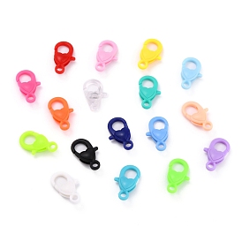Plastic Lobster Claw Clasps, Heart