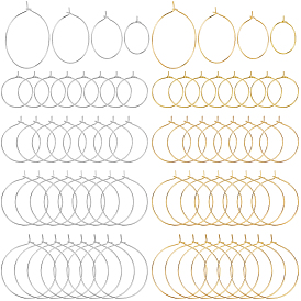 160 шт 8 стиль латунные кольца-шармы для бокалов вина, Обручальные серьги