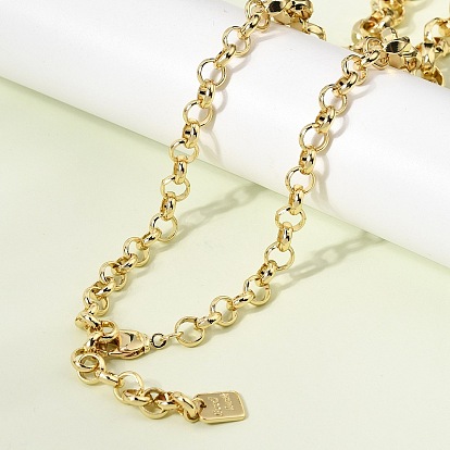 8мм латунные цепочки-цепочки «роло», стойки покрытие, долговечный, без кадмия и без свинца