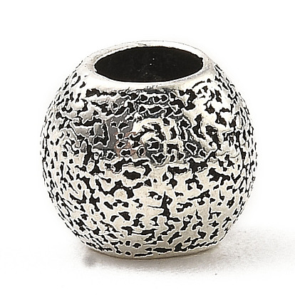 Европейские сплавочные бусины тибетского стиля , бусины с большим отверстием, , круглые