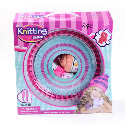 DIY Spool Knitting Loom Sets: Spool Knitting Loom, Plastic Needles, Crochet Hook Needles and Yarns, including Instruction