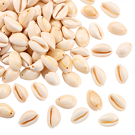 100шт. натуральные бусины из ракушек каури