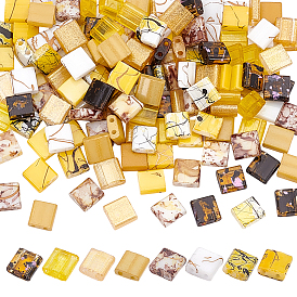 160 шт. 8 цвета 2 стеклянный бисер с отверстиями, , прямоугольные