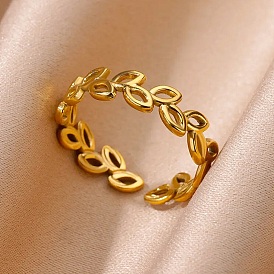 304 кольца для пальцев из нержавеющей стали для женщин, лист